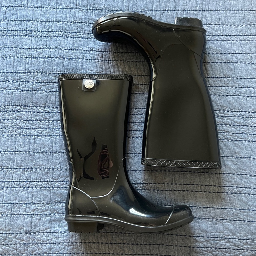 ugg Shelby black rain boots